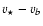 $v_\star - v_b$