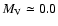$M_{\rm V}\simeq0.0$