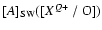 $[A]_{\rm SW}([X^{Q+}~/~{\rm O}])$