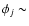 $\phi_j \sim$