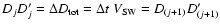 $D_jD'_j = \Delta D_{\rm tot} = \Delta t~ V_{\rm SW} = D_{(j+1)}D'_{(j+1)}$