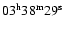 $03^{\rm h} 38^{\rm m} 29^{\rm
s}$