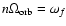 $n\Omega_{\rm orb}=\omega_{f}$