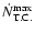 $\dot N^{\max}_{\rm T.C.}$