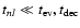 $t_{nl}\ll t_{\rm ev}, t_{\rm dec}$
