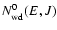 $N^{0}_{\rm wd}(E,J)$