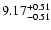 $\rm 9.17^{+0.51}_{-0.51}$