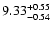 $\rm 9.33^{+0.55}_{-0.54}$