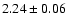 $2.24 \pm 0.06$