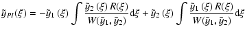 $\displaystyle \tilde{y}_{PI}(\xi)=-\tilde{y}_{1}\left(\xi\right)\int{\frac{\til...
...\tilde{y}_{1}\left(\xi\right)R(\xi)}{W(\tilde{y}_{1},\tilde{y}_{2})}}{\rm d}\xi$