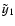 $\tilde{y}_{1}$