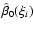 $\hat\beta_{0}(\xi_{i})$