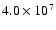 $4.0\times10^{7}$