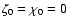 $\zeta_{0}=\chi_{0}=0$