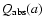 $Q_{\rm abs}(a)$