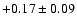 $+0.17\pm 0.09$