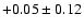 $+0.05\pm0.12$