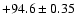 $+94.6\pm0.35$