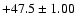$+47.5\pm1.00$