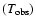 $(T_{\rm obs})$