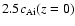 $2.5c_{\rm Ai}(z=0)$