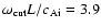 $\omega_{\rm cut} L / c_{\rm Ai} =3.9$