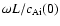 $\omega L/c_{\rm Ai}(0)$