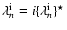 $\lambda_n^{\rm i} = i \{\lambda_n^{\rm i}\}^\star$
