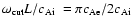 $\omega_{\rm cut} L/ \mbox{$c_{{\rm Ai}}$ }= \pi c_{\rm Ae}/2 \mbox{$c_{{\rm Ai}}$ }$