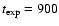 $t_{\rm exp}=900$