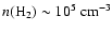 $n(\rm H_2)\sim10^5~\rm {cm^{-3}}$