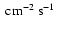 $~\rm {cm^{-2}}~s^{-1}$