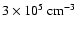 $3\times10^5~\rm {cm^{-3}}$
