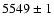 $5549 \pm 1$