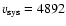 $v_{\rm sys} = 4892$