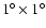 $1^{\circ}\times1^{\circ}$