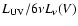 $L_{\rm UV}/ 6 \nu L_{\nu}(V)$