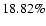$18.82\%$