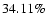 $34.11\%$