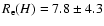 $R_{\rm e}(H)=7.8\pm4.3$