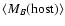 $\langle M_{B}(\rm host)\rangle $