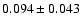 $0.094\pm0.043$