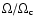 $\Omega/\Omega_{{\rm c}}$