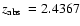 $\mbox{$z_{\rm abs}$ }=2.4367$