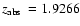 $\mbox{$z_{\rm abs}$ }=1.9266$