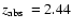 $\mbox{$z_{\rm abs}$ }=2.44$
