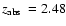 $\mbox{$z_{\rm abs}$ }=2.48$