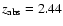 ${z}{_{\rm abs}}=2.44$