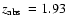 $\mbox{$z_{\rm abs}$ }= 1.93$
