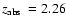 $\mbox{$z_{\rm abs}$ }= 2.26$